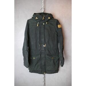 Fjallraven Singi Wool Padded Jacket G-1000 Hooded Parka‎ Olive Green Womens XS
